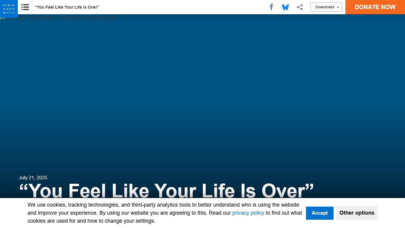 “You Feel Like Your Life Is Over”: Abusive Practices at Three Florida Immigration Detention Centers Since January 2025 HRW